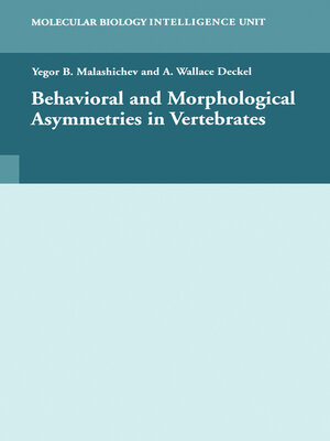 cover image of Behavioural and Morphological Asymmetries in Vertebrates